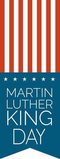 Martin Luther King Day banner
