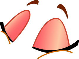 Blushing face emoji illustration