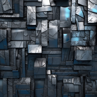 Mosaic background with blue and grey rectangular tiles