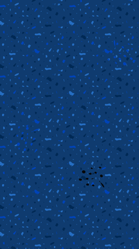 A dark blue speckled background
