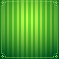 Green striped background with decorative border