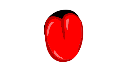 A red heart icon