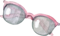 Pink sunglasses with gray lenses