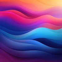 Colorful abstract wave design with gradient colors