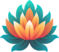 Colorful lotus flower illustration