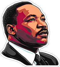Illustration of Martin Luther King Jr.'s portrait