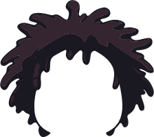 Dark liquid splash forming a circular shape