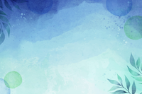 Watercolor design background with blue and green elements