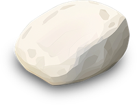 Illustration of a white stone