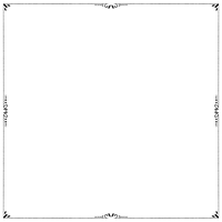 A blank template with a thin border and corner decorations