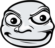 Troll Face meme illustration