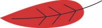 Red leaf icon
