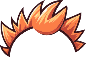 Orange flame icon