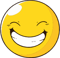 Winking face emoji with a wide smile