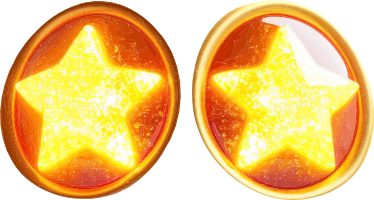 Two golden star icons