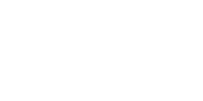 A white outlined curved arrow with white polka dots on a black background pointing in two directions.