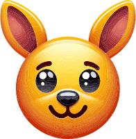 Kangaroo Emoji Face