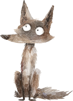 Pixel art fox with a long neck and large eyes