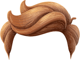 Illustration of blonde hair