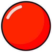 Red circle icon with glossy effect