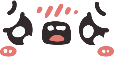 A graphic illustration of a face with a fearful expression.