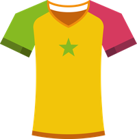Senegal national football team jersey illustration