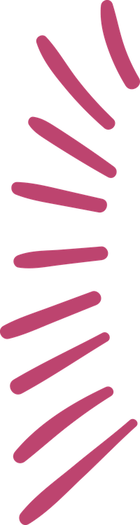 Pink brush strokes on a black background