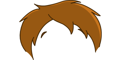 Digital illustration of brown hair