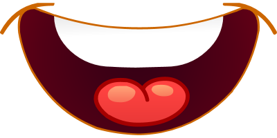 Cartoon cherry with a smiling face