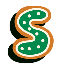 Stylized letter S shaped like a pickle