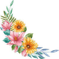 A floral arrangement with pink lilies and yellow sunflowers