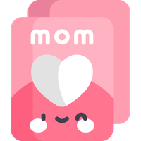 Pink app icon with a heart and smiling face
