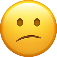 Disappointed face emoji