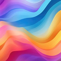 Multicolored wavy lines in a gradient pattern