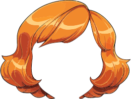 Orange hair tie icon