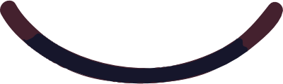 A curved line with dark blue and maroon sections