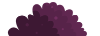 Dark purple cloud illustration
