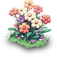 Illustration of a vibrant floral arrangement with diverse flowers