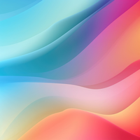 Abstract gradient waves in blue, purple, and orange hues