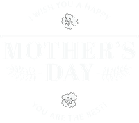 Mother's Day greeting card with floral design and happy message