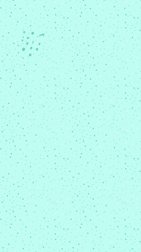 A light mint green background with scattered darker mint green dots