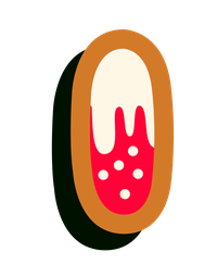 Icon of an egg with a red yolk