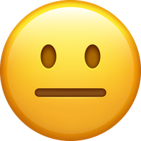 Neutral face emoji