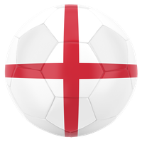 England football team logo on a soccer ball