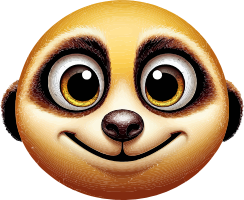 Sloth emoji with a cheerful face