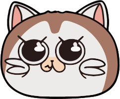 Illustration of a cartoon cat with an angry expression