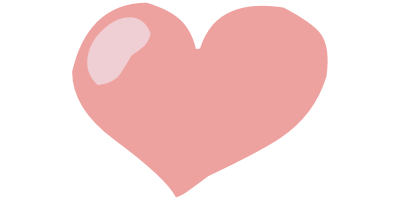 A pink heart icon
