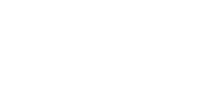 White curved arrow on black background