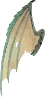 Illustration of a dragon wing
