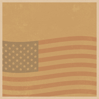 Distressed American flag illustration